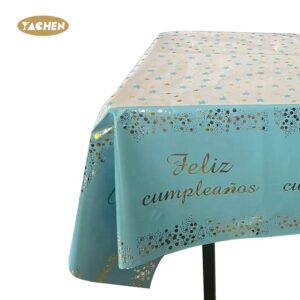 137x181CM birthday party foil dots tablecloth-1