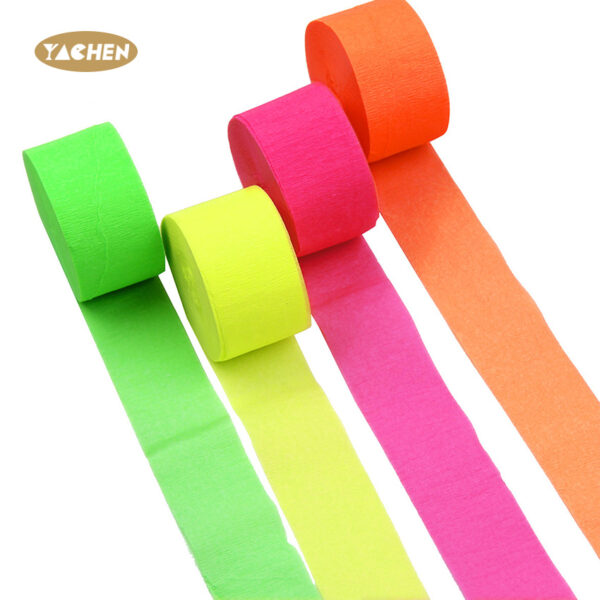 Neon crepe Paper Strip Roll-2