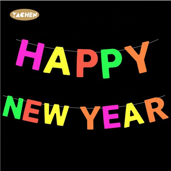 Neon happy new year banner-1