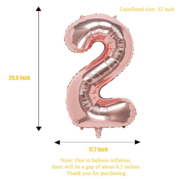 rose gold foil number balloon-2