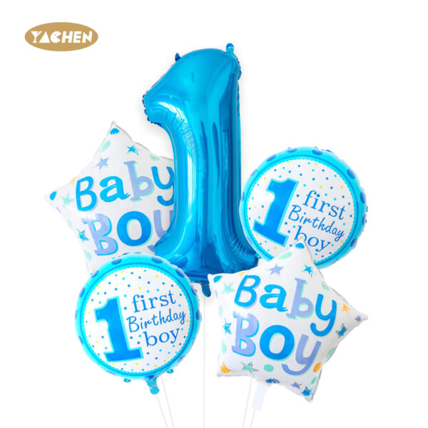 foil number balloon kit