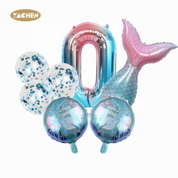 mermaid number balloon kit -02