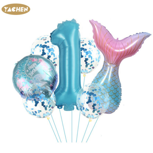 mermaid balloon set