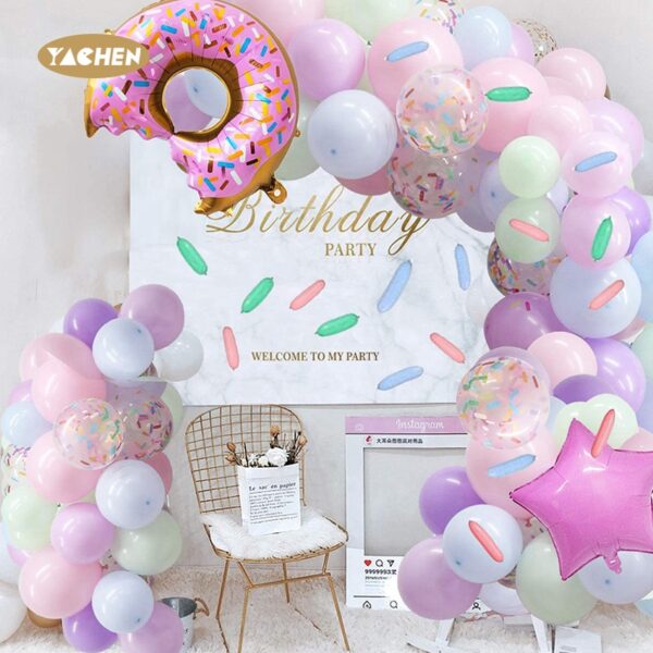 donut balloon garland arch kit