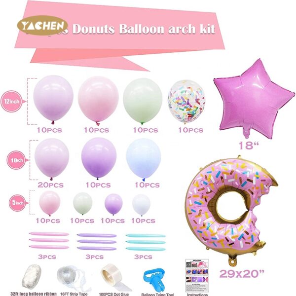 donut balloon arch kit