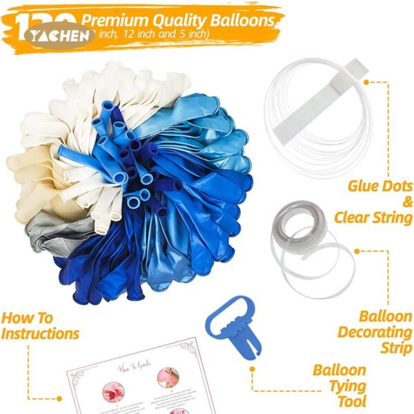 Blue balloon garland kit -3