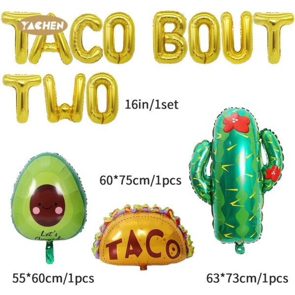 Taco Party balloons