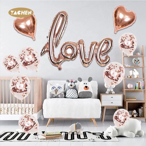 LOVE letter balloons set