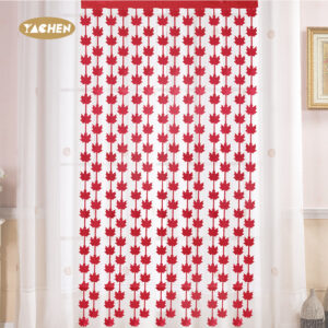 Maple Leaf Fringe Curtain-1