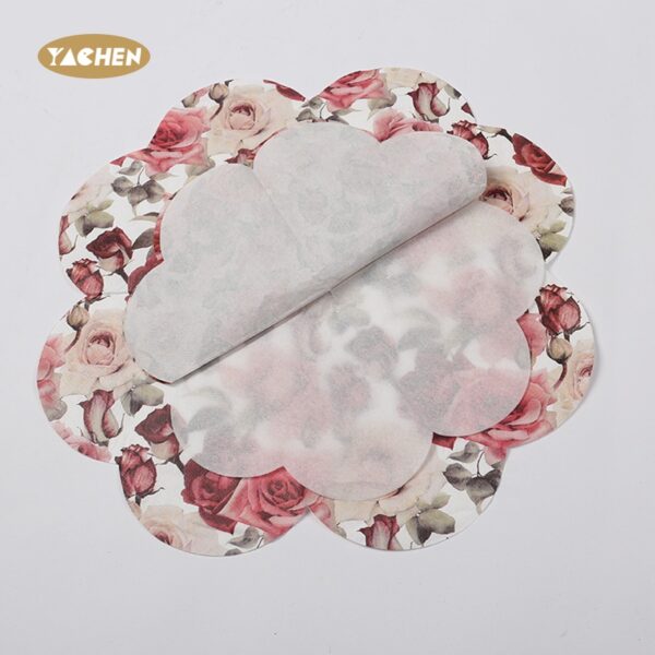 Rose Print Heart Napkins-3