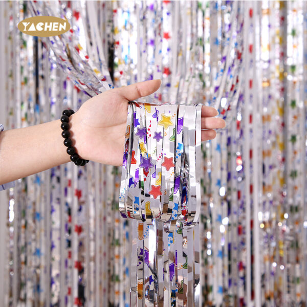 Star Foil Fringe Curtain-1