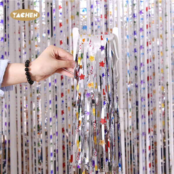 Star Foil Fringe Curtain-3