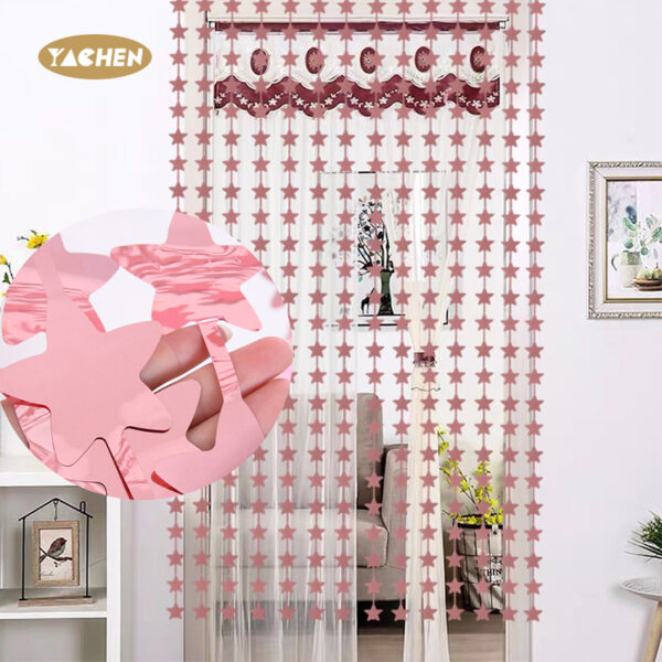 Star Shape Foil Curtains-3