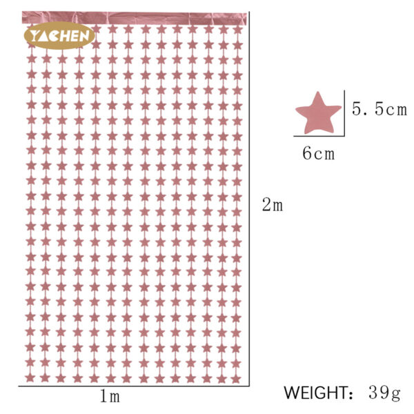 Star Shape Foil Curtains-5