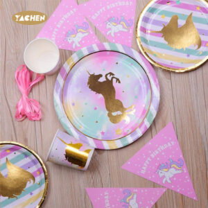 Unicorn Theme Party Plates-1