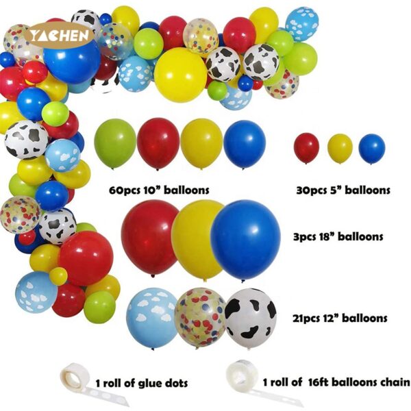 kids birthday party balloon garland kit -02