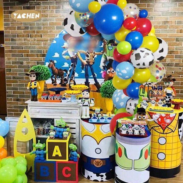 kids birthday party balloon garland kit -04