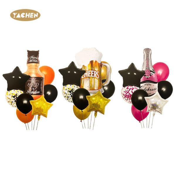 wine bottle balloon set