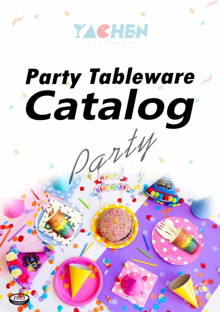 yachen party tableware 2023 catalog cover