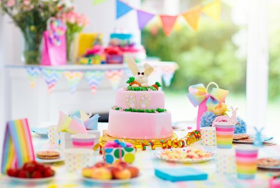 children's birthday party table