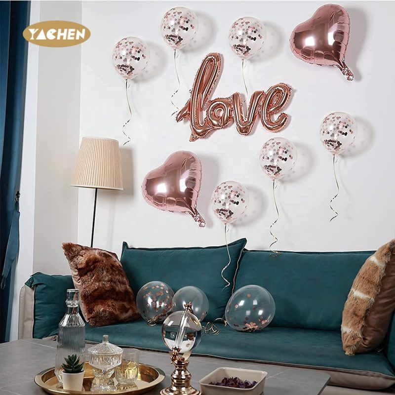 decoration LOVE balloons set