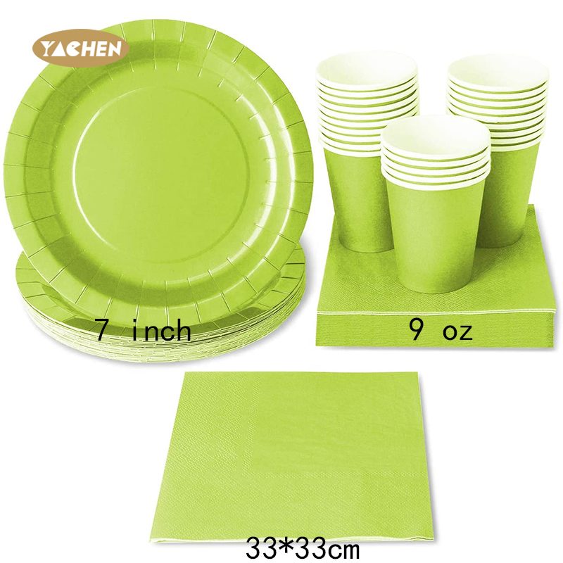 Solid Color Plate Cup Set-5