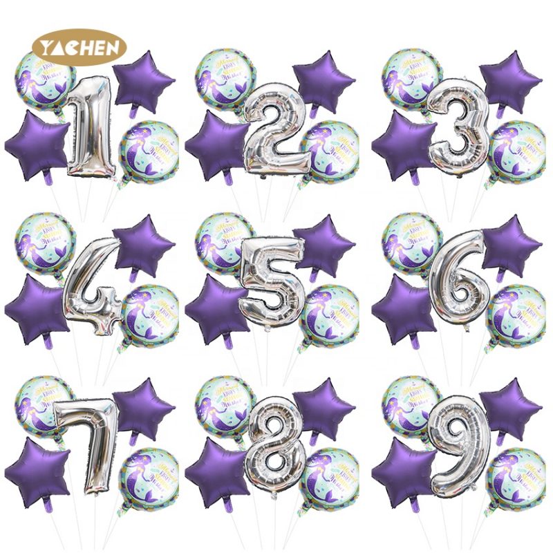 decoration number balloon set